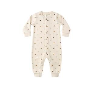 NEW RYLEE + CRU kids button down jumpsuit in beige